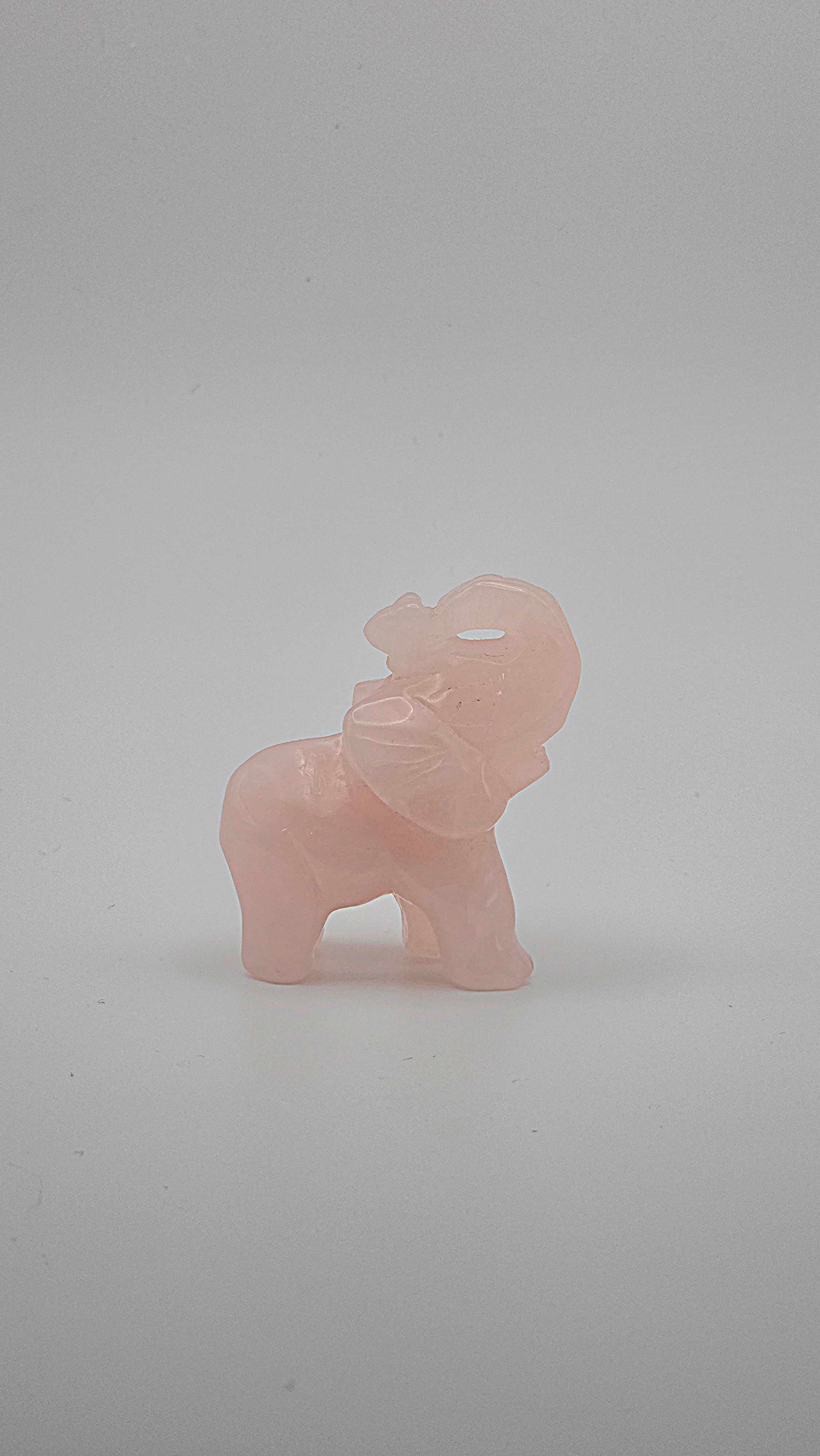 Rose Quartz Elephant