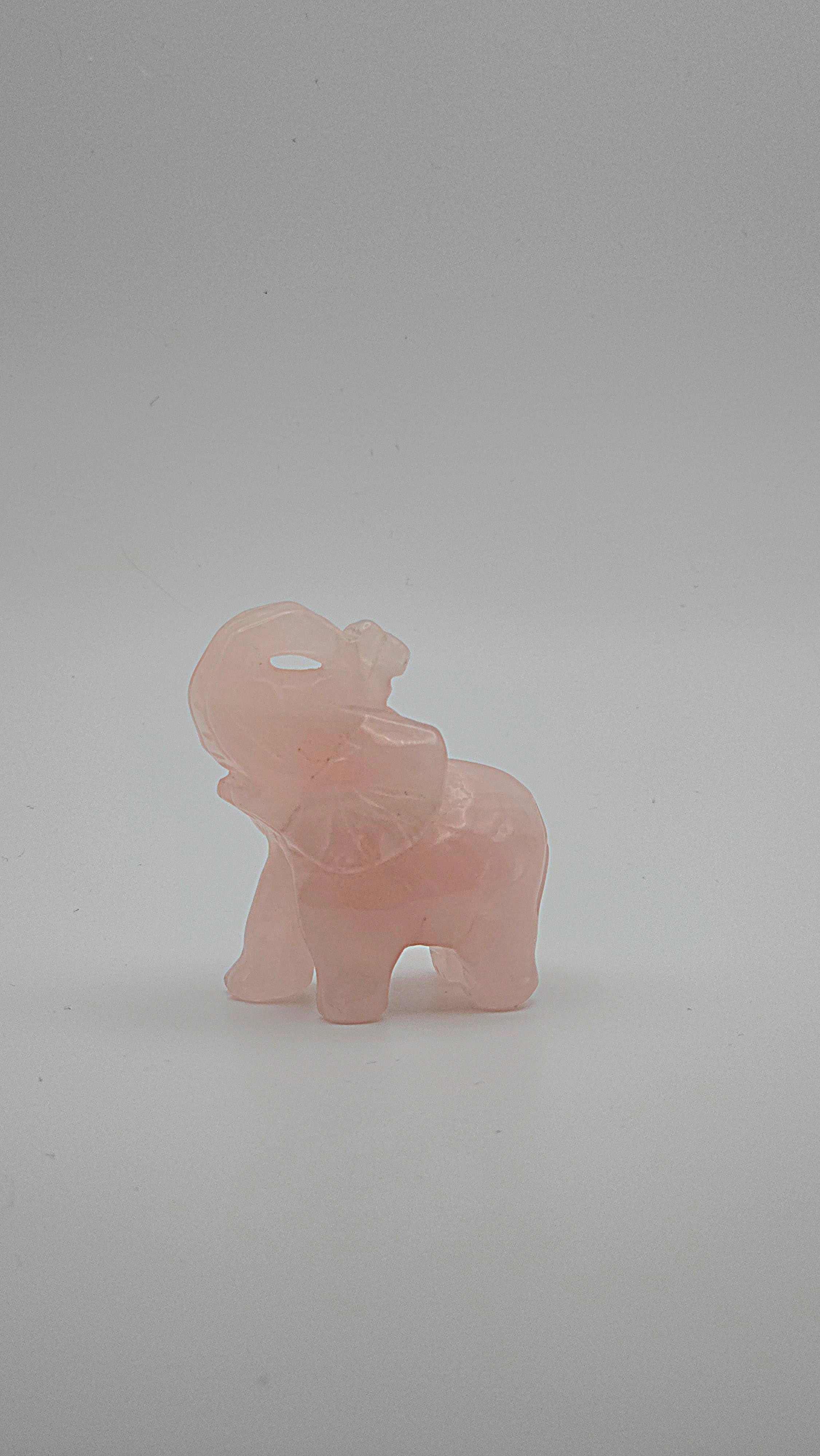 Rose Quartz Elephant