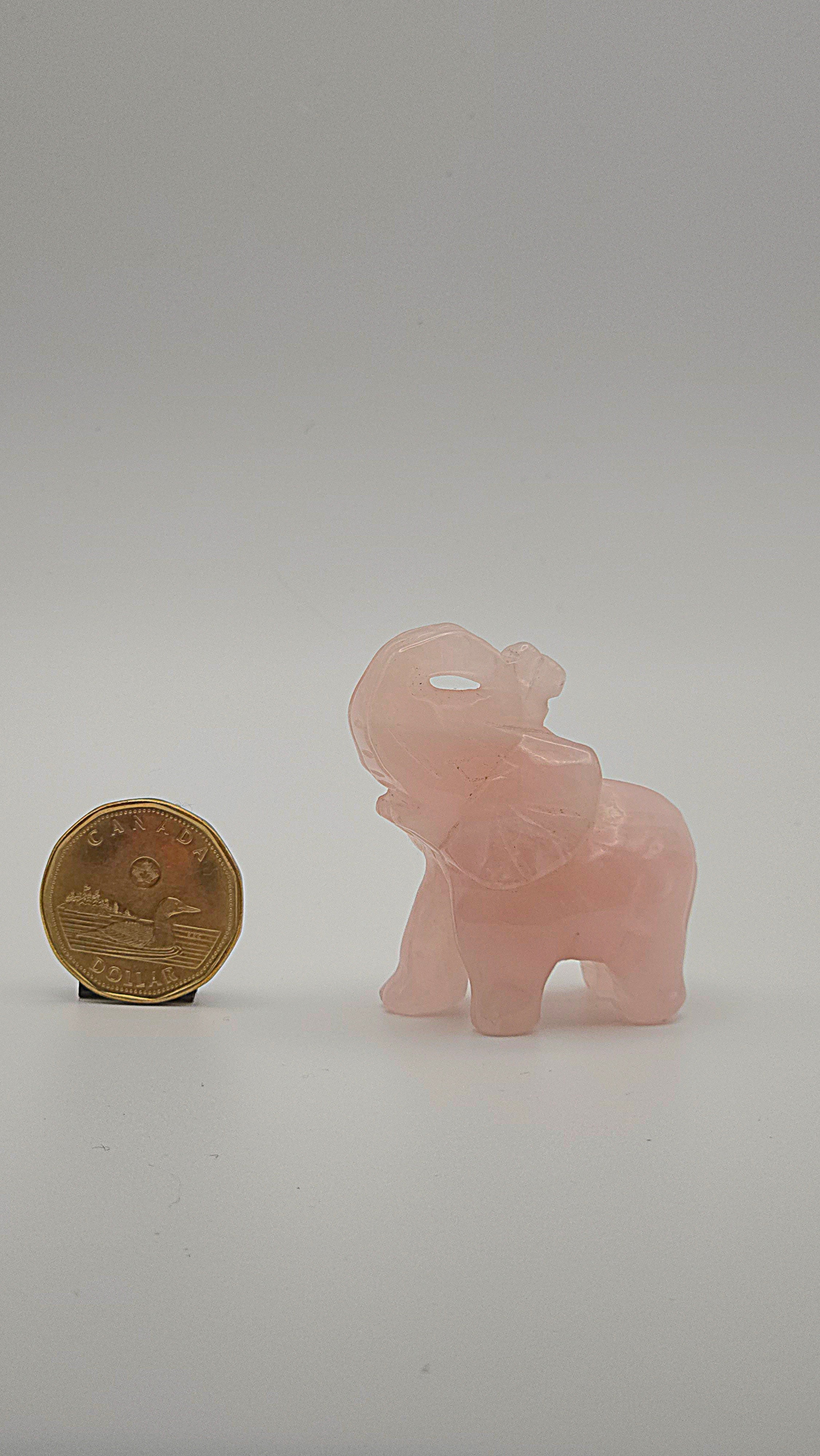 Rose Quartz Elephant