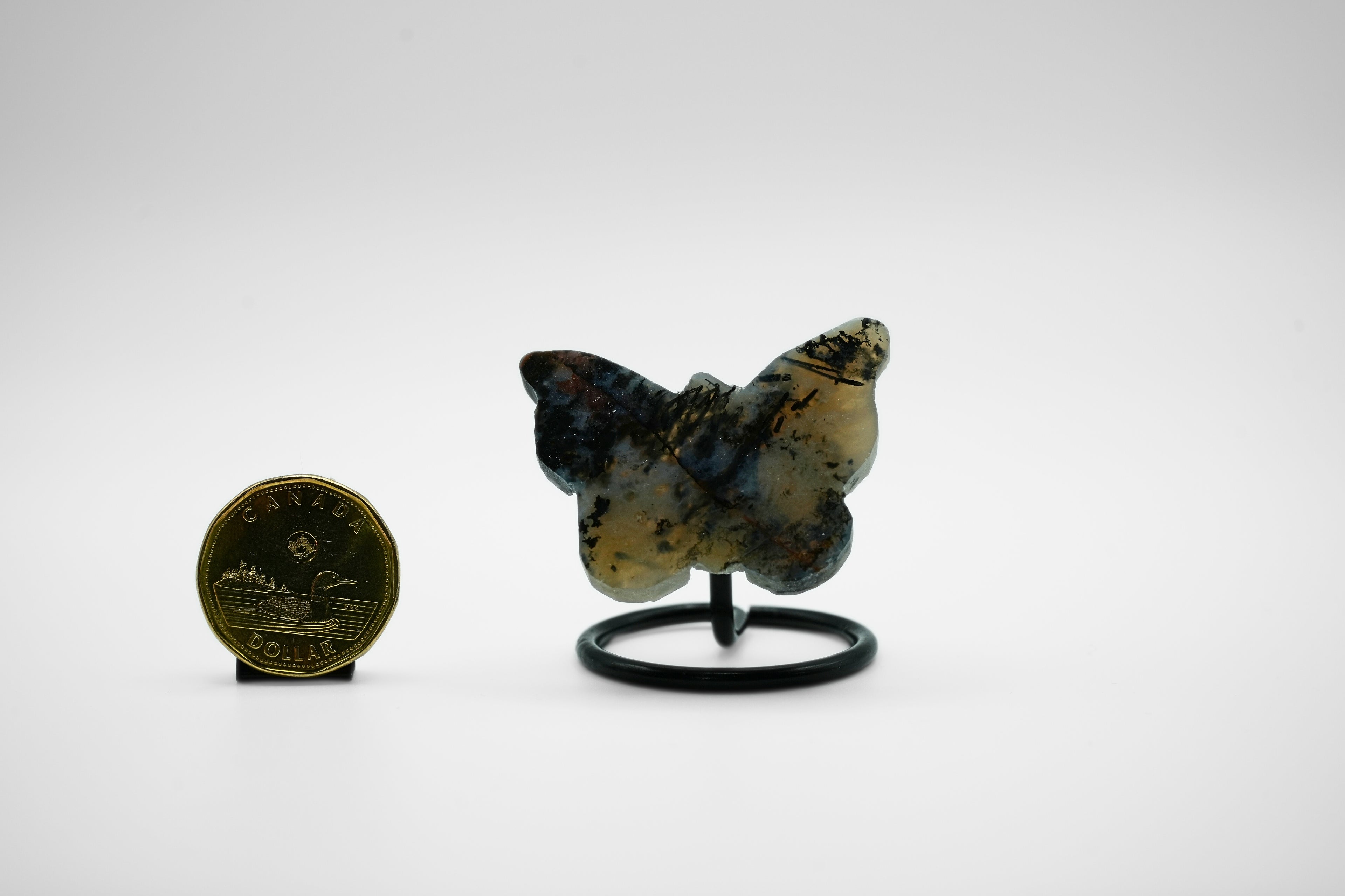 Moss Agate Butterfly