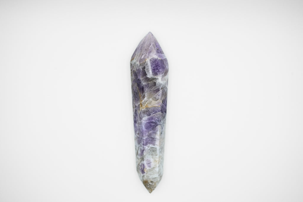 Chevron Amethyst DT Point Wand