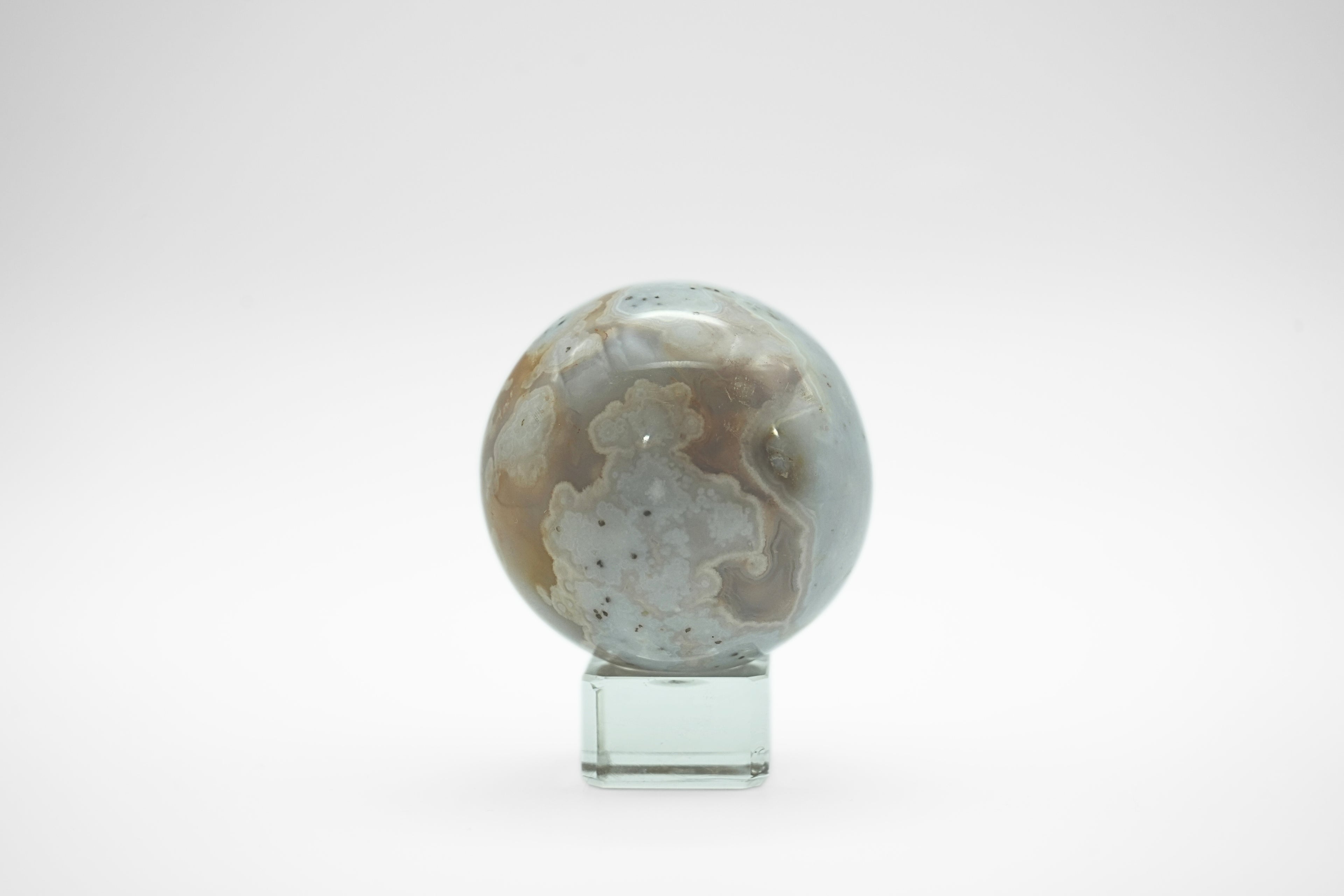 Flower Agate Sphere