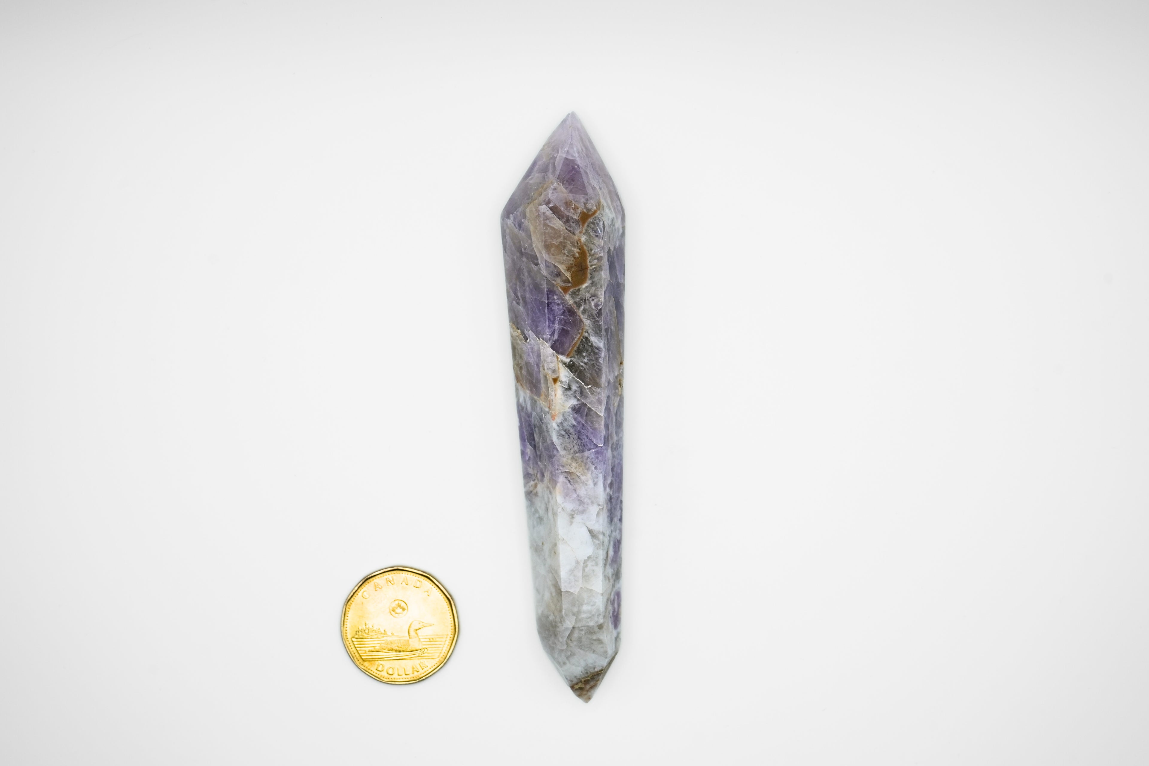 Chevron Amethyst DT Point Wand