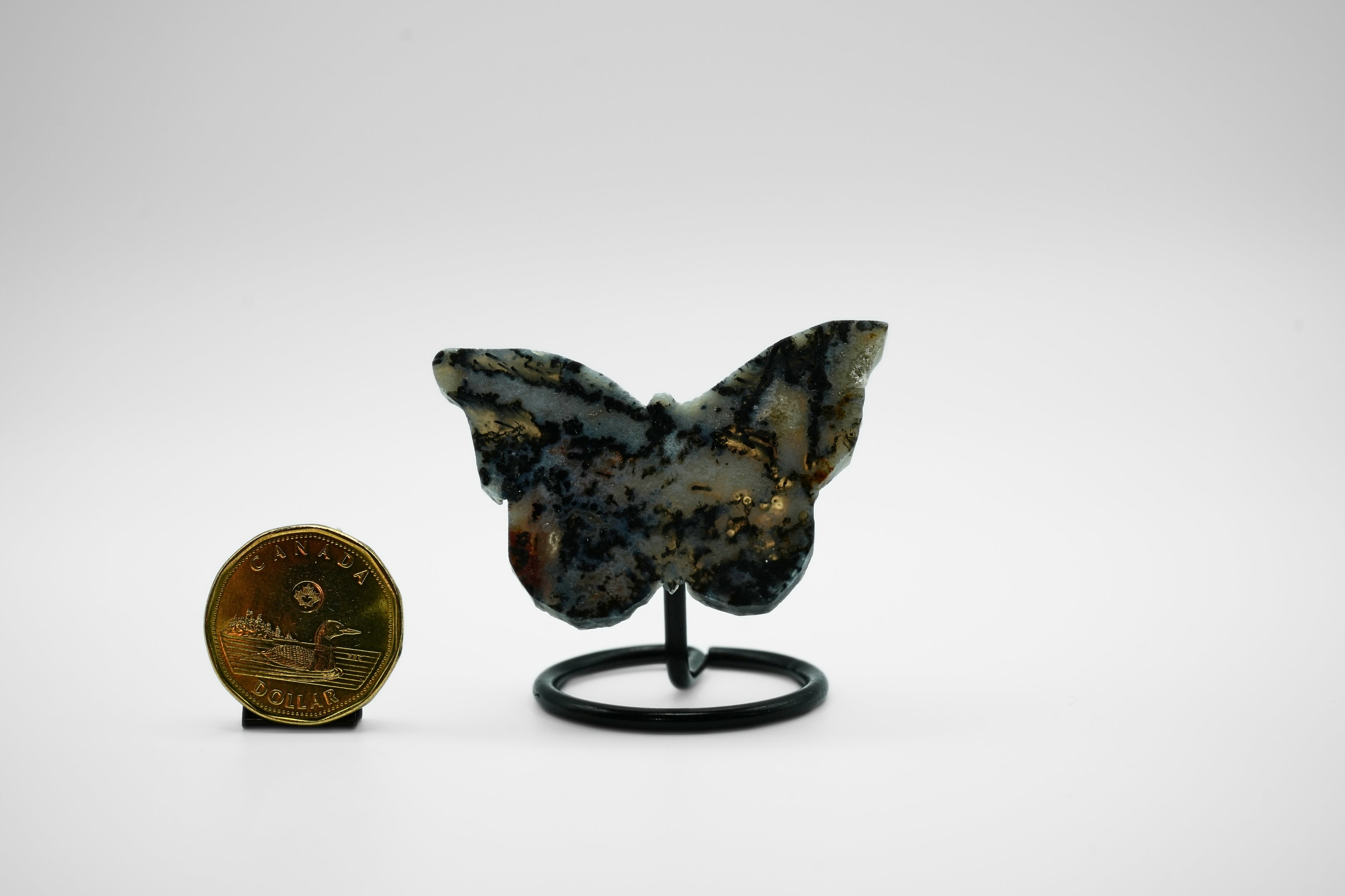 Moss Agate Butterfly