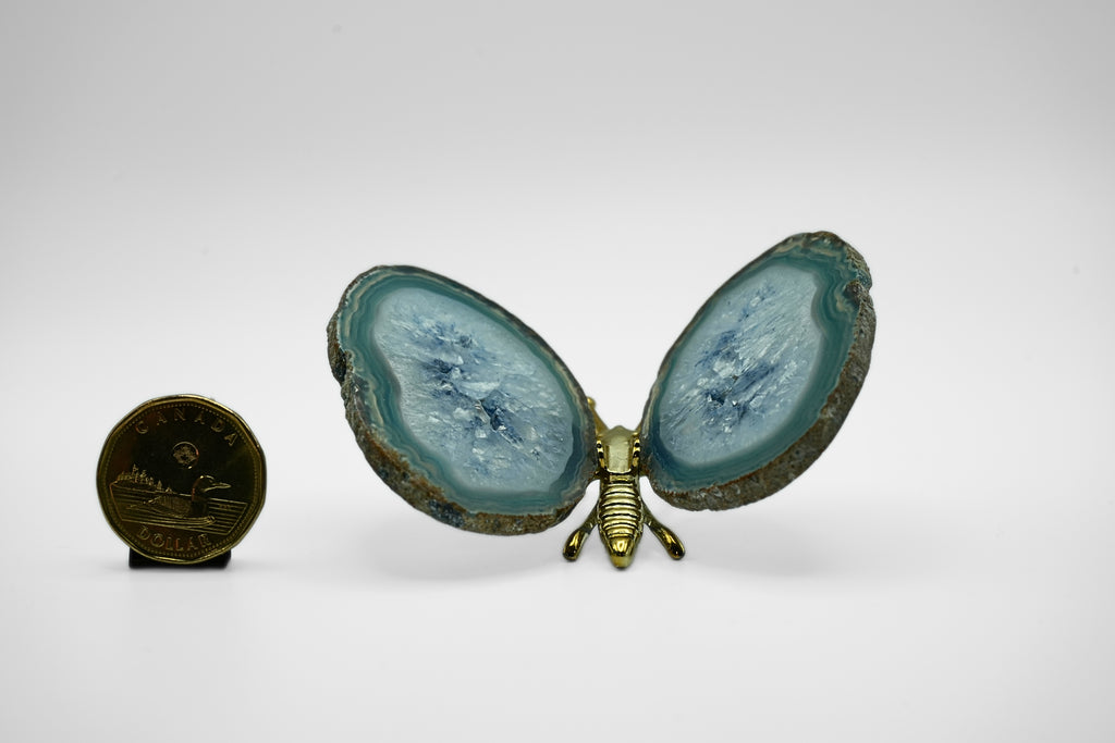Blue Agate Butterfly