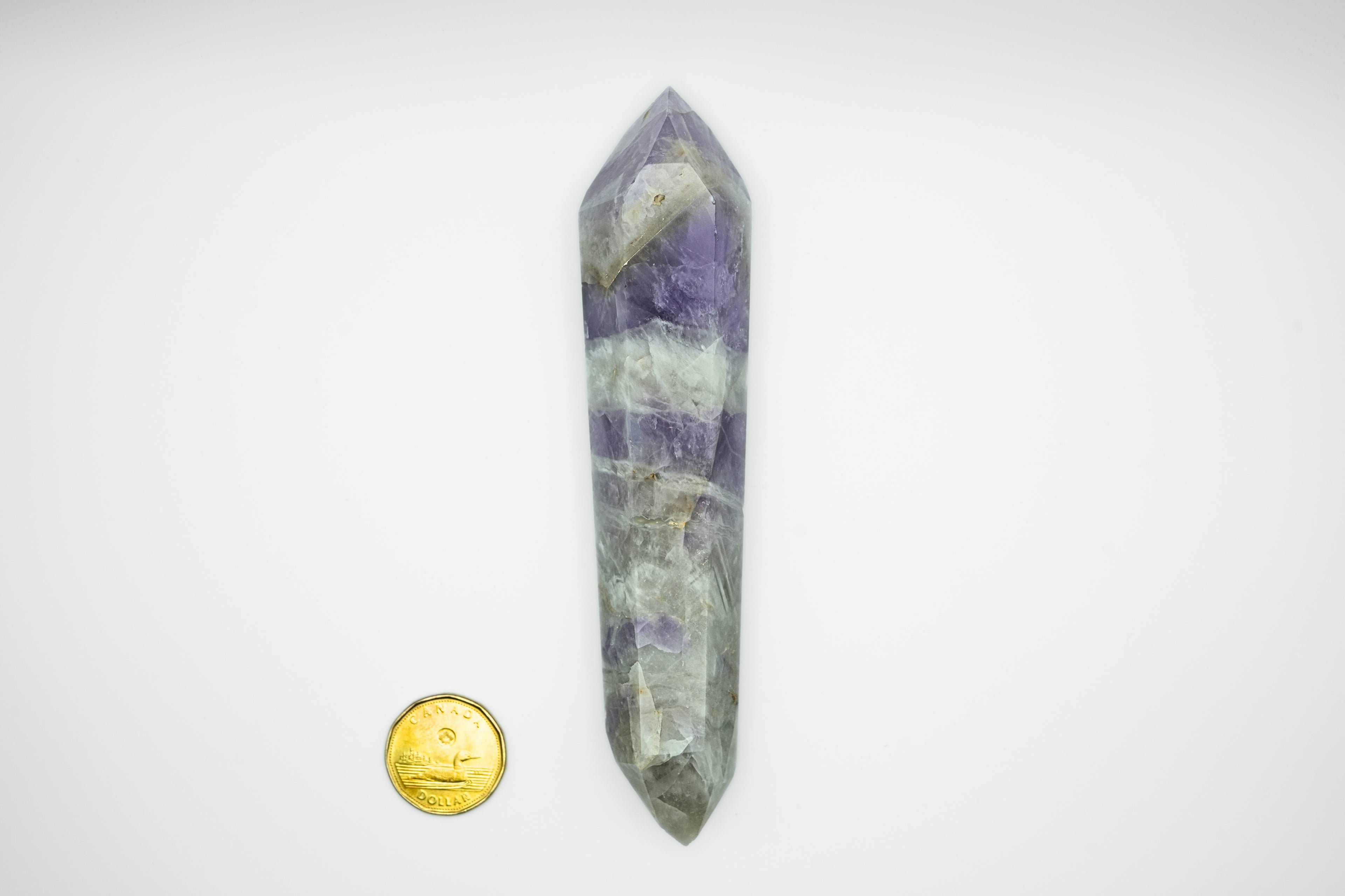 Chevron Amethyst DT Point Wand