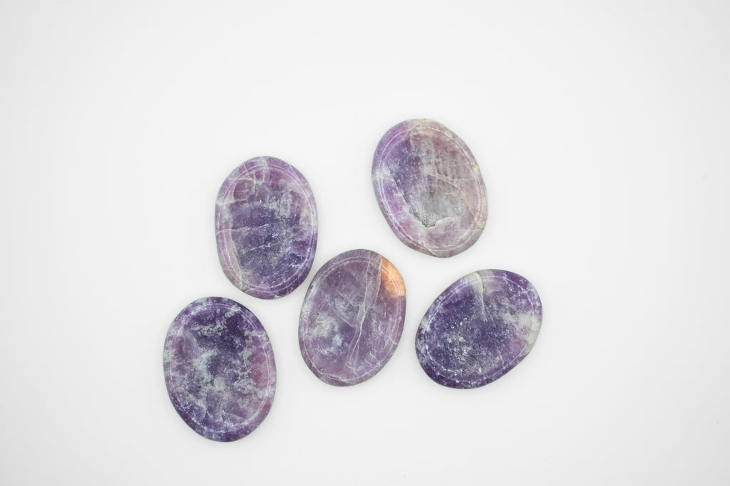 Lepidolite Worry Stones