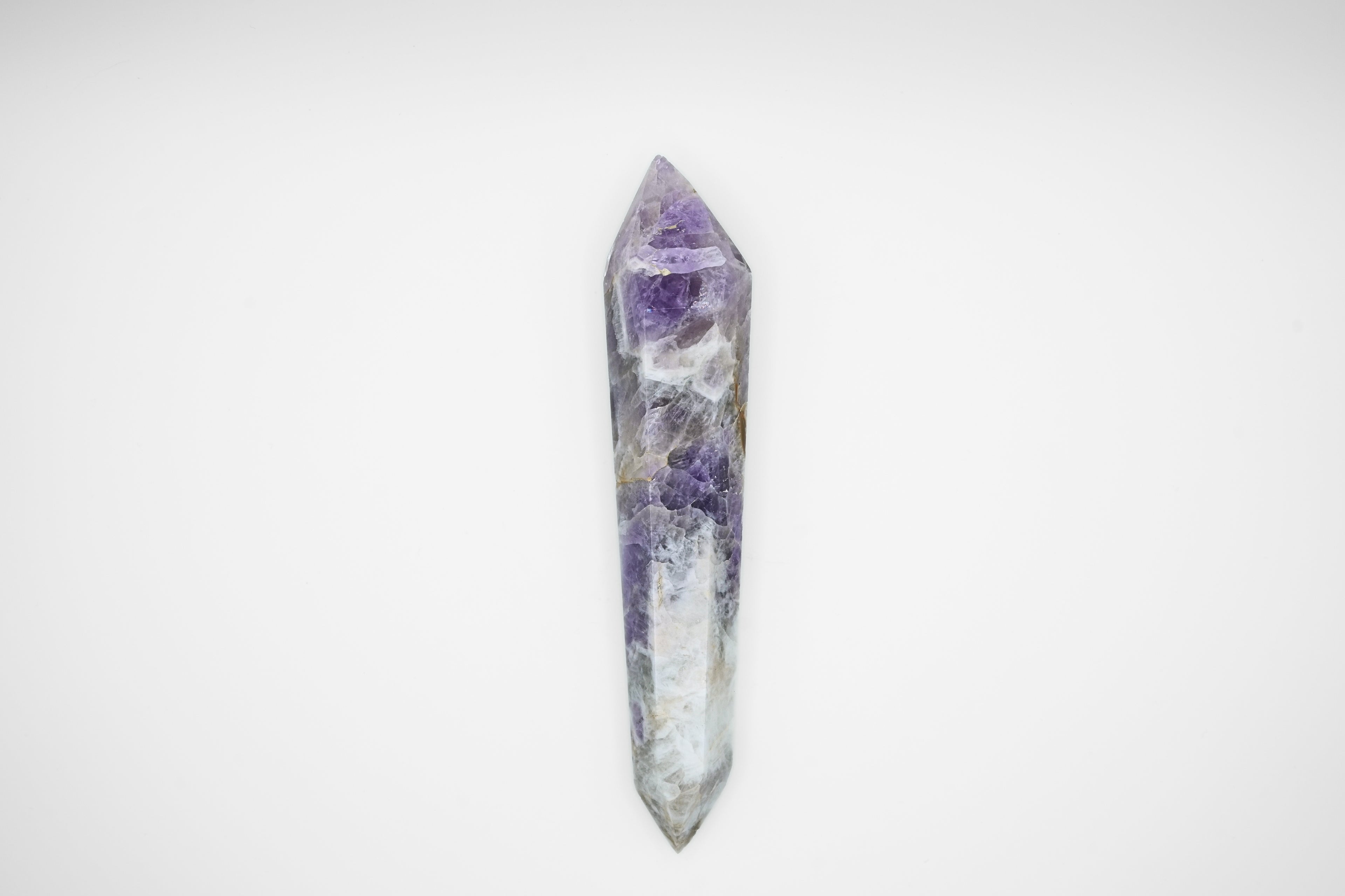 Chevron Amethyst DT Point Wand