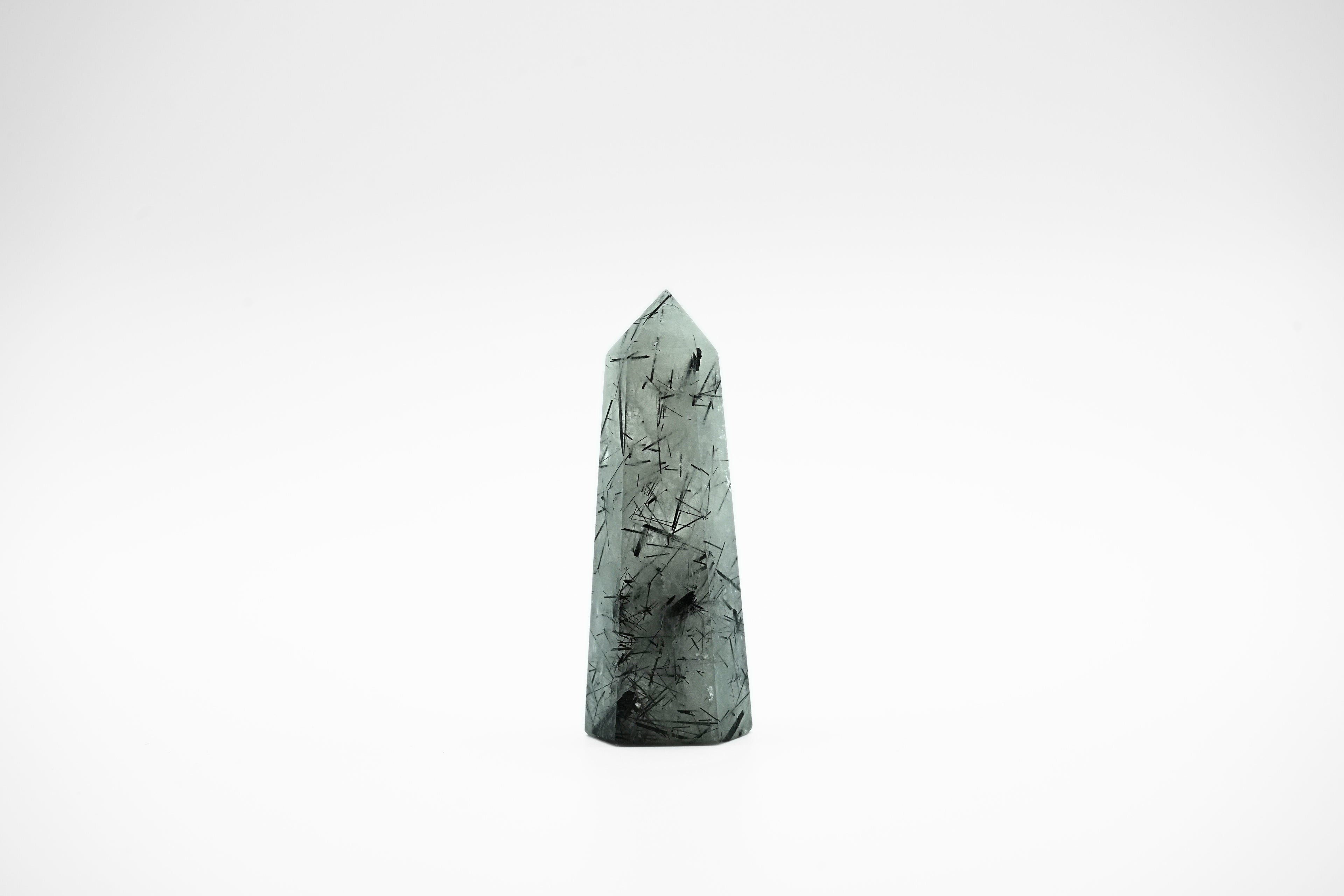 Black Tourmaline in Quartz