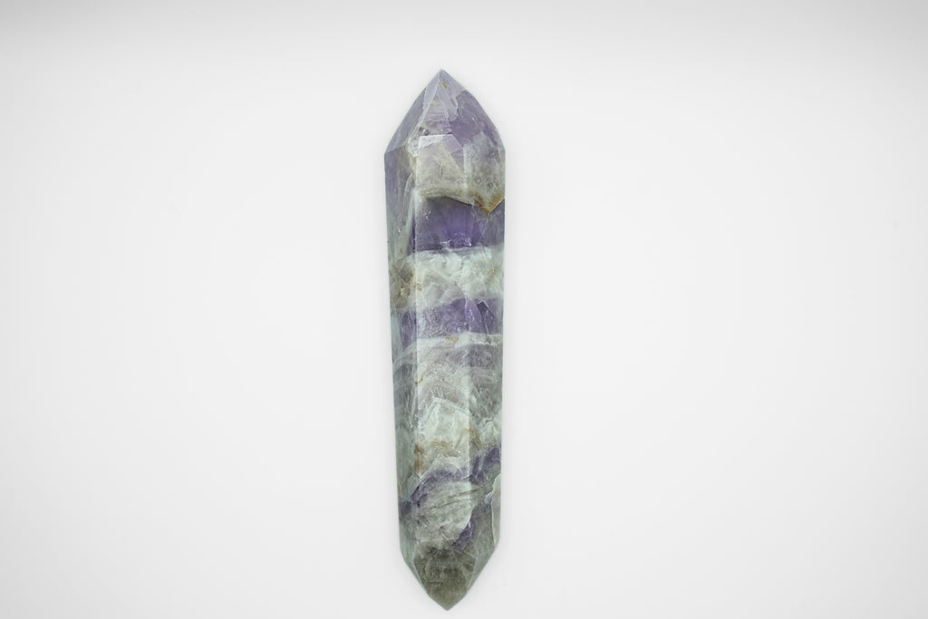 Chevron Amethyst DT Point Wand