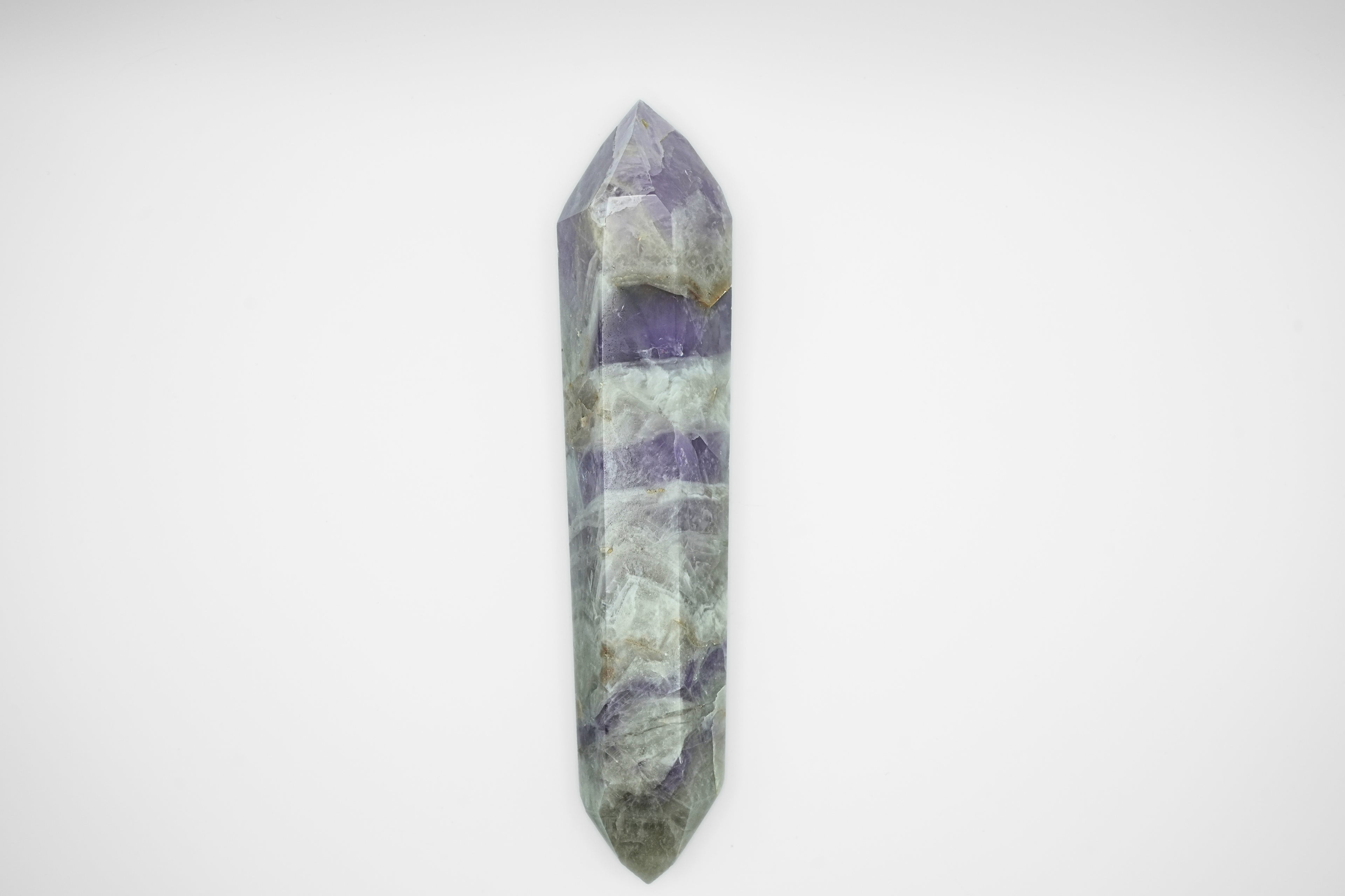 Chevron Amethyst DT Point Wand